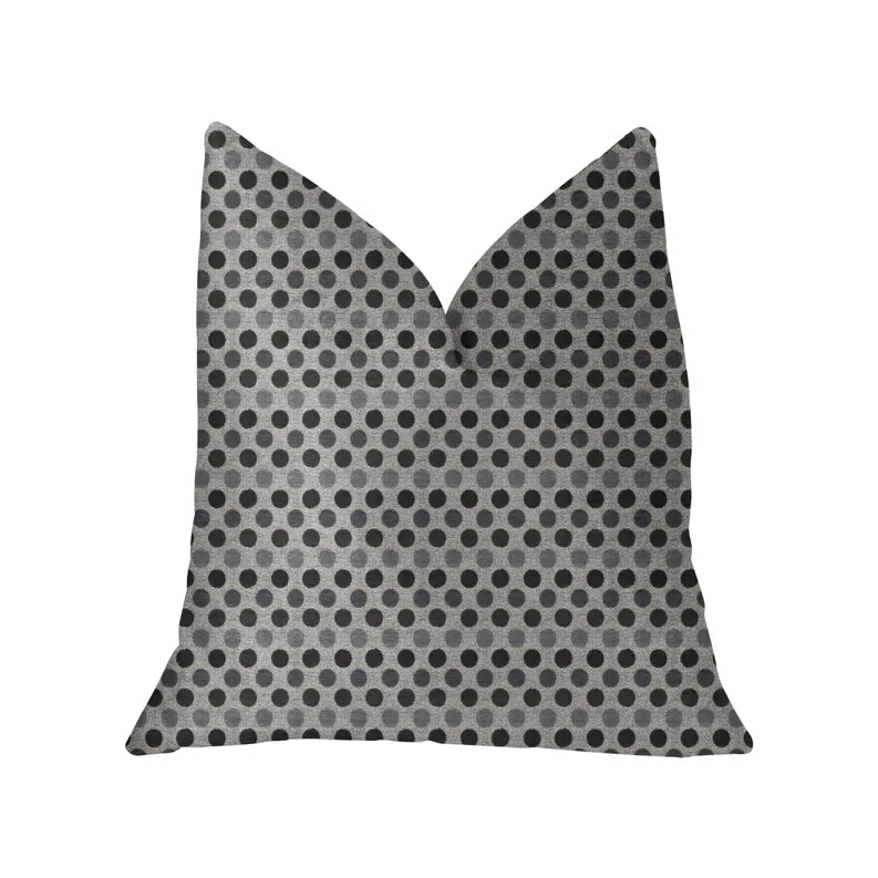 Plutus Paramount Gray and Black Luxury Throw Pillow Plutus Brands