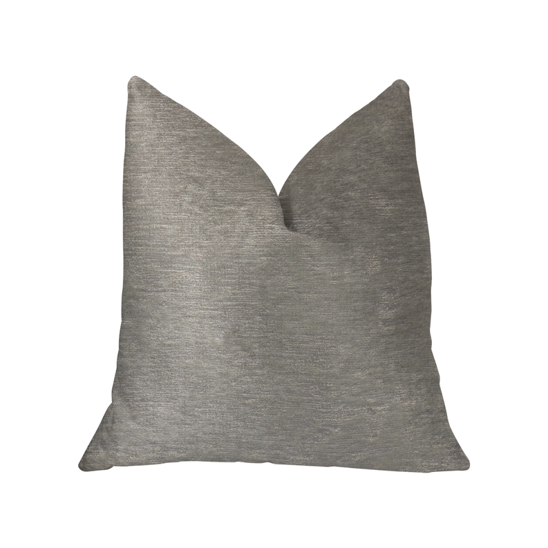 Plutus Pearly Shell Velvet Cream and Ivory Luxury Throw Pillow Plutus Brands