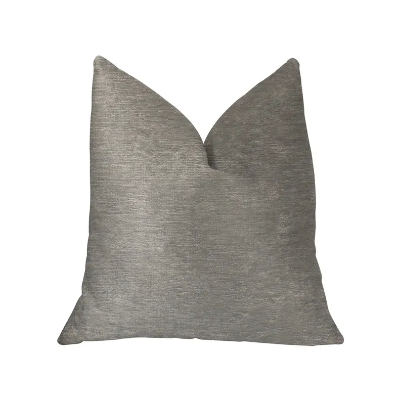 Plutus Pearly Shell Velvet Cream and Ivory Luxury Throw Pillow Plutus Brands