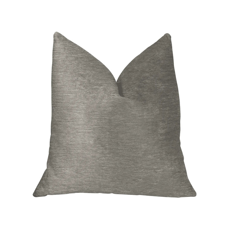 Plutus Pearly Shell Velvet Cream and Ivory Luxury Throw Pillow Plutus Brands