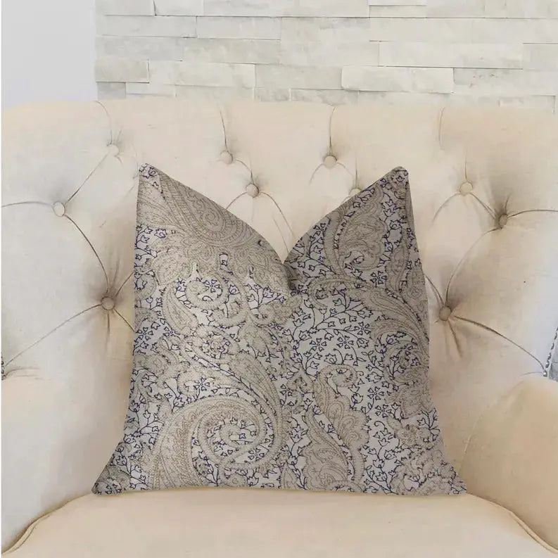 Plutus Quartz Skye Beige Luxury Throw Pillow Plutus Brands