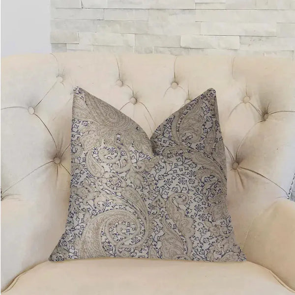 Plutus Quartz Skye Beige Luxury Throw Pillow Plutus Brands