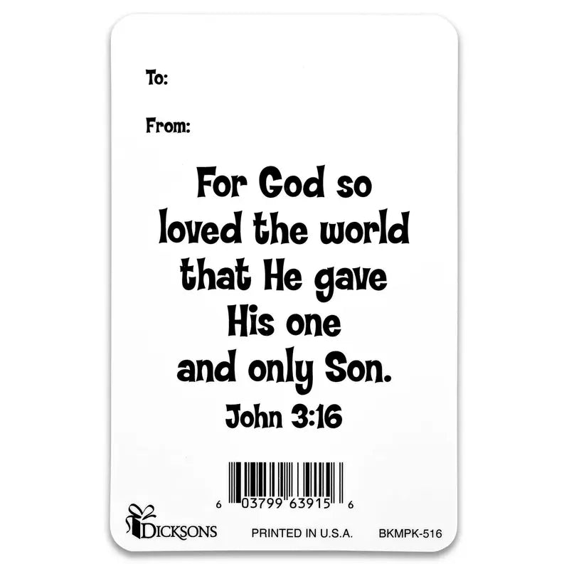 Pocketcard Orange Crosses John 3:16 Dicksons Inc