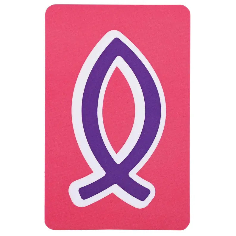 Pocketcard Purple Fish 2 Cor. 5:7 Dicksons Inc