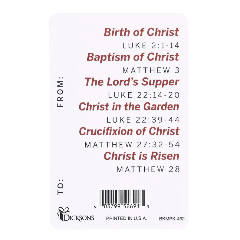 Pocketcard The Life Of Christ Dicksons Inc