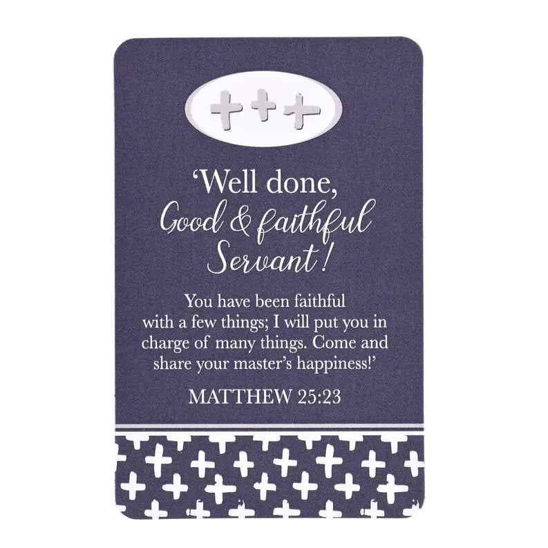 Pocketcard Well Done Good & Faithful Dicksons Inc