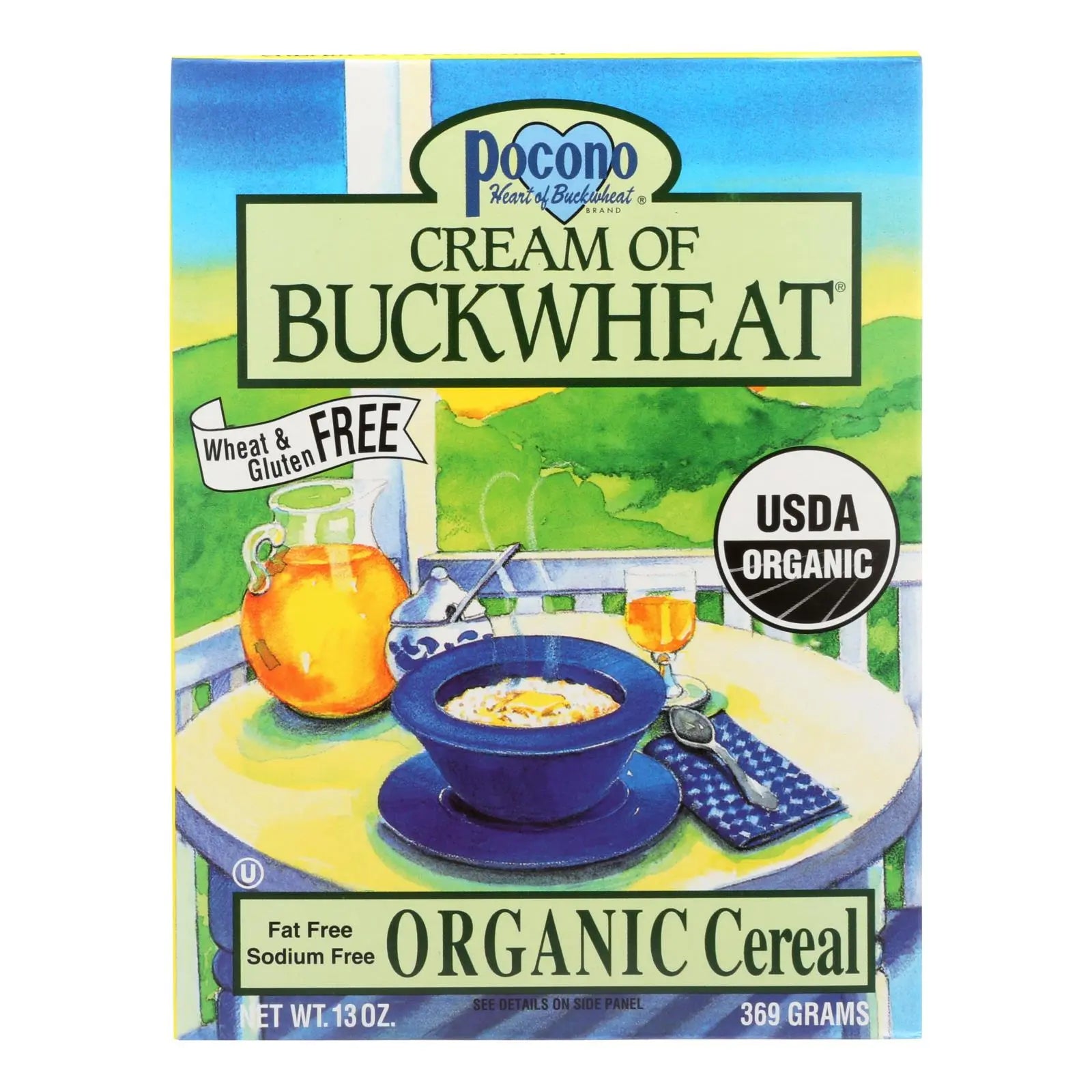 Pocono Cream Of Buckwheat - Organic - Case Of 6 - 13 Oz. - GreatEagleInc