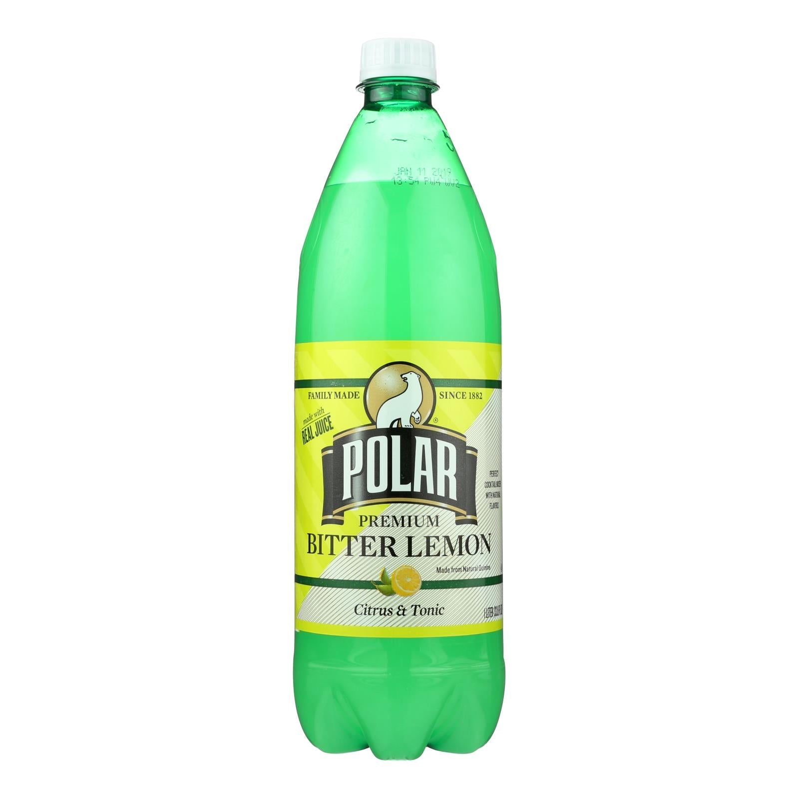 Polar Beverages Bitter Lemon - Case Of 12 - 33.8 Fz Polar Beverages
