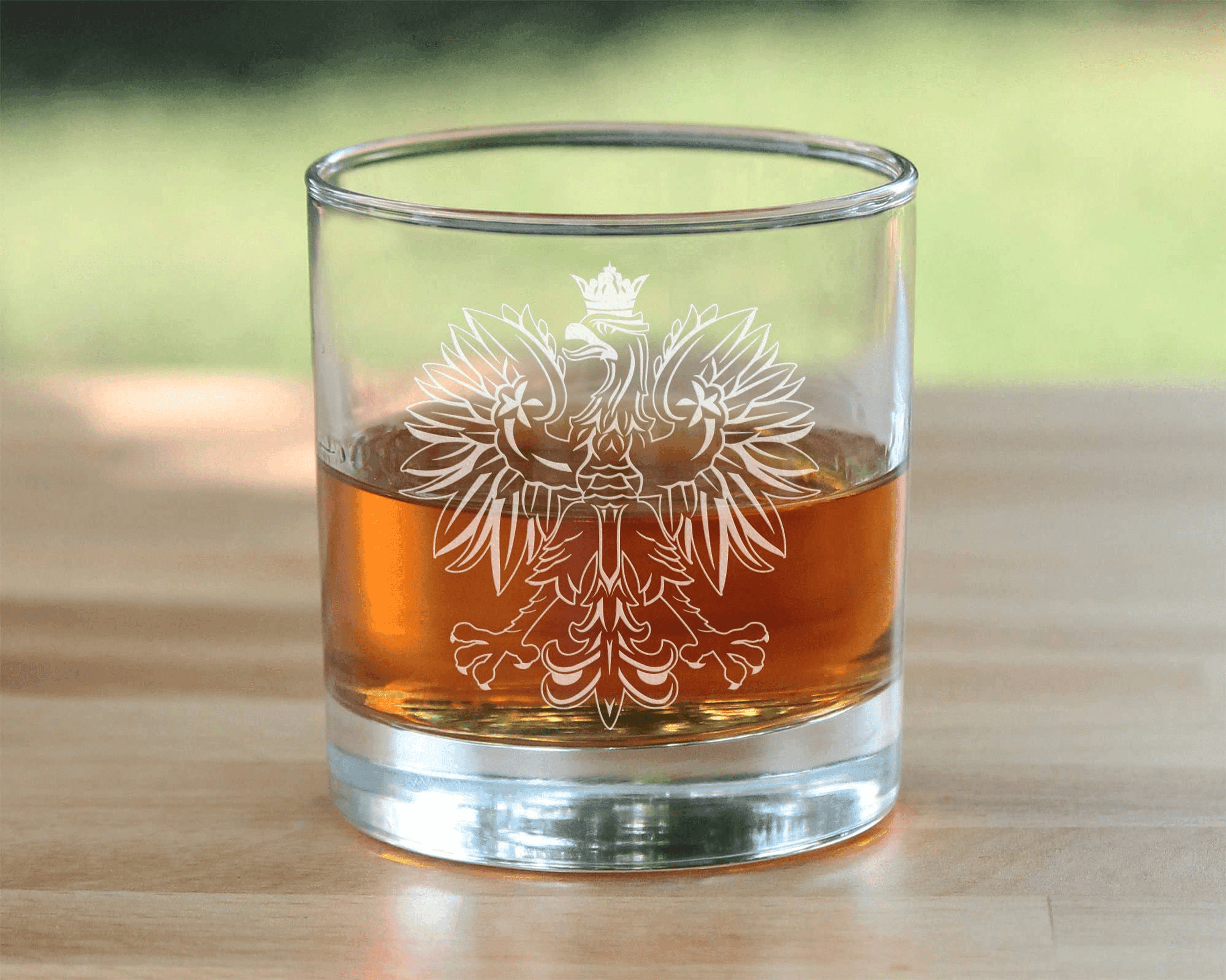 Polish Eagle Whiskey Rocks Glass - Poland Gifts and Decor Bevvee