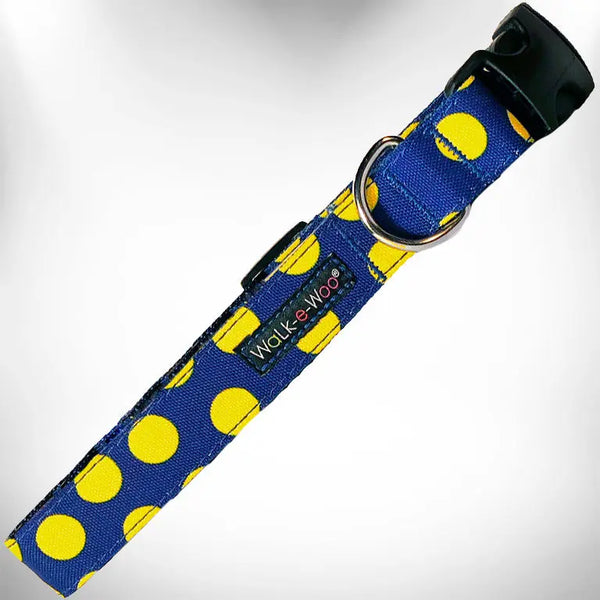 Polka Dot Dog on Brown Collars Walk-e-Woo
