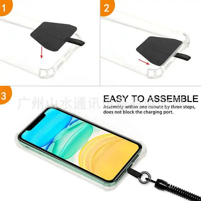Polyester-Adjustable-Webbing-Lanyard-Transparent-Wrist-Lanyard-Gasket-Hanging-Neck-Sling-Multifunctional-Mobile-Phone-Rope-GreatEagleInc-334202372