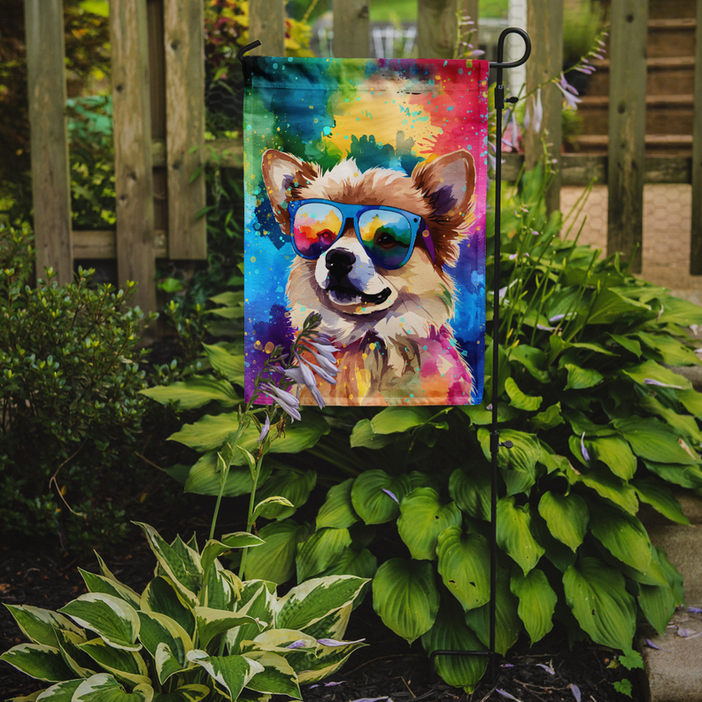 Pomeranian Hippie Dawg Garden Flag Caroline's Treasures
