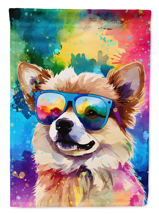 Pomeranian Hippie Dawg Garden Flag Caroline's Treasures