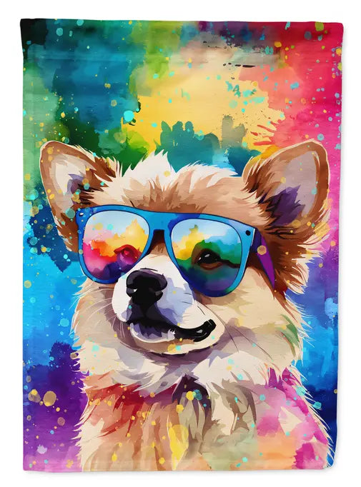 Pomeranian Hippie Dawg Garden Flag Caroline's Treasures