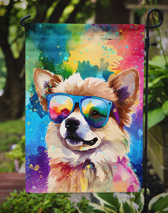 Pomeranian Hippie Dawg Garden Flag Caroline's Treasures