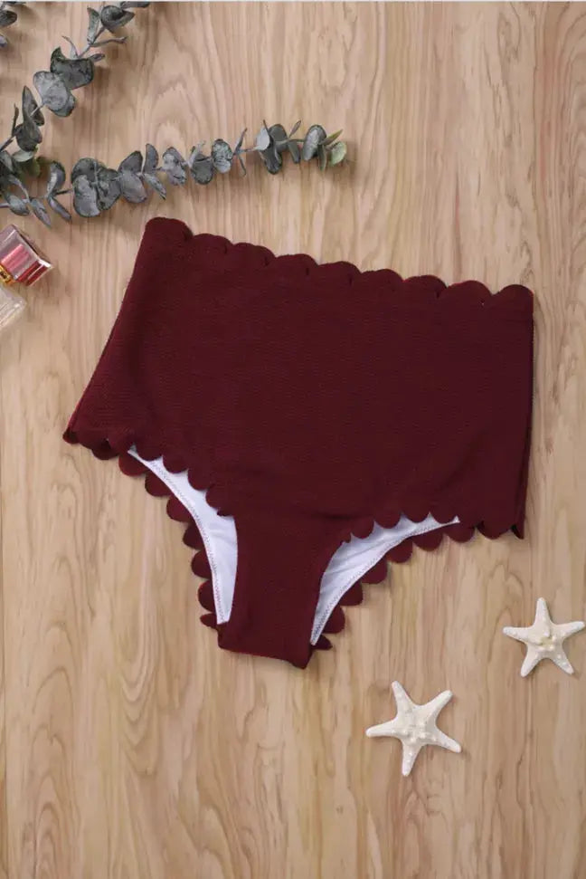 Pompano High Waist Swim Bottoms Stay Warm in Style