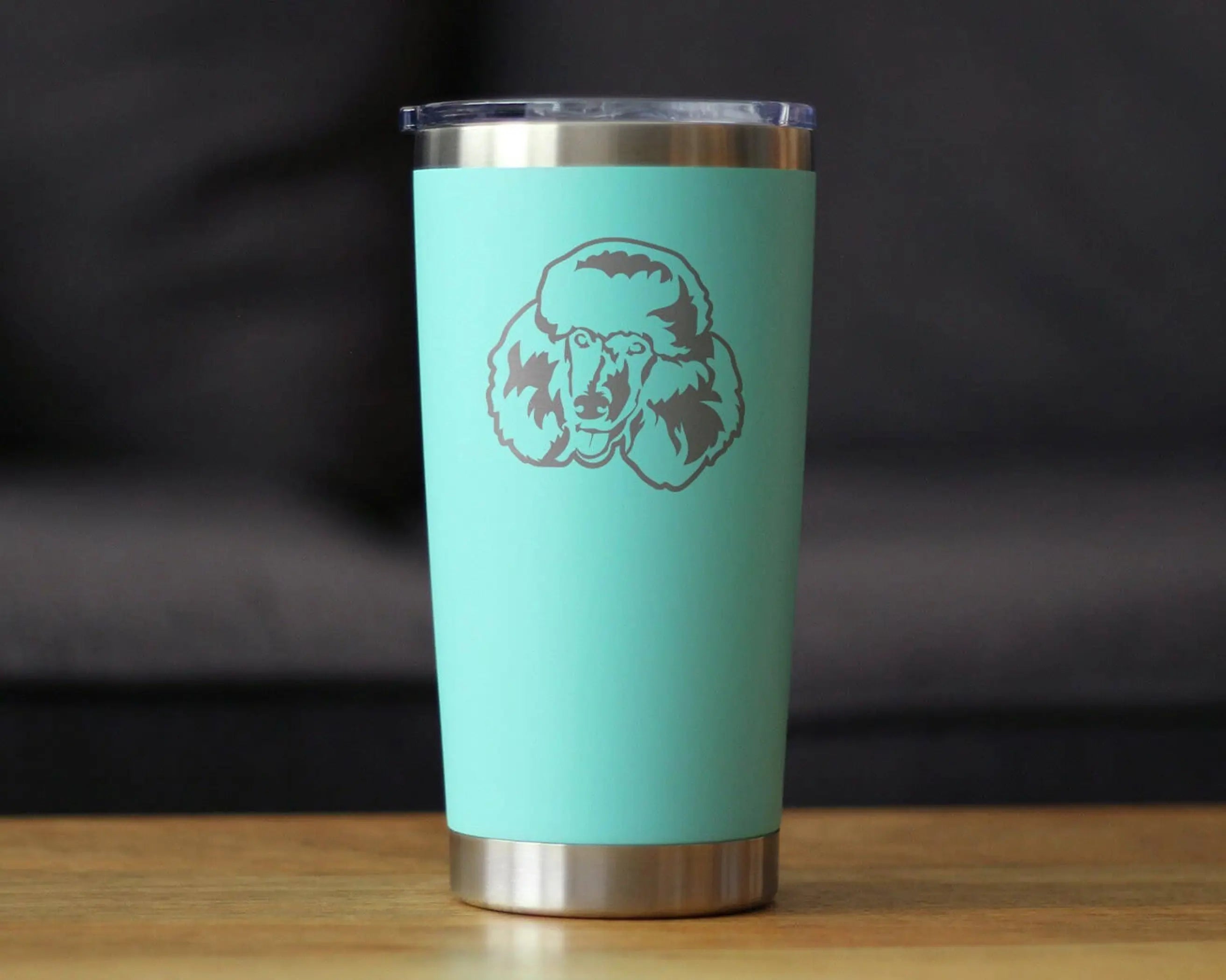 Poodle Happy Face Insulated Travel Tumbler - Dog Gifts Bevvee