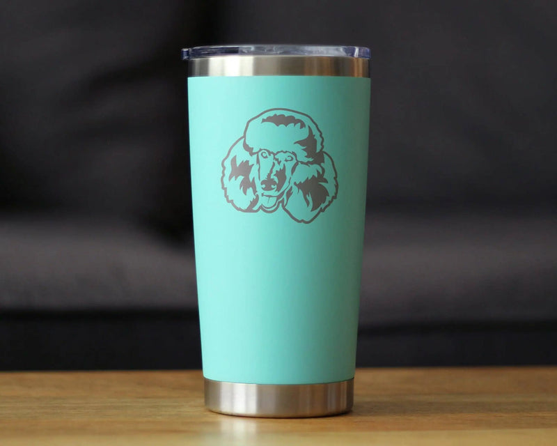 Poodle Happy Face Insulated Travel Tumbler - Dog Gifts Bevvee