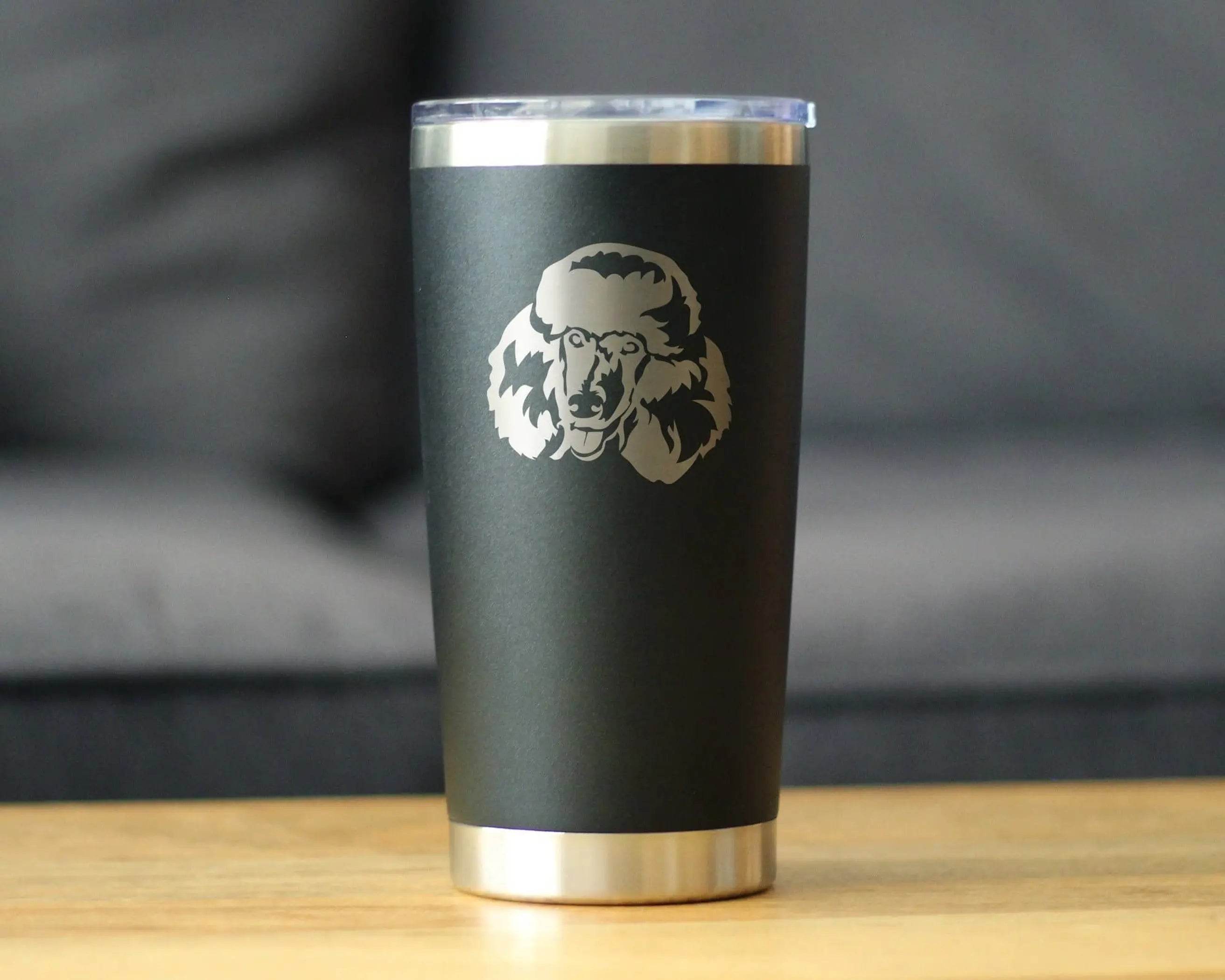 Poodle Happy Face Insulated Travel Tumbler - Dog Gifts Bevvee
