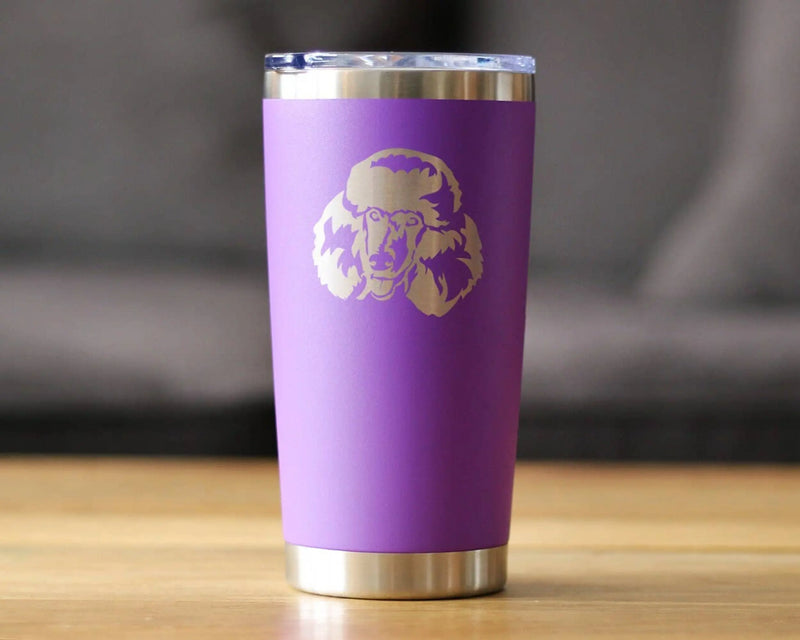 Poodle Happy Face Insulated Travel Tumbler - Dog Gifts Bevvee