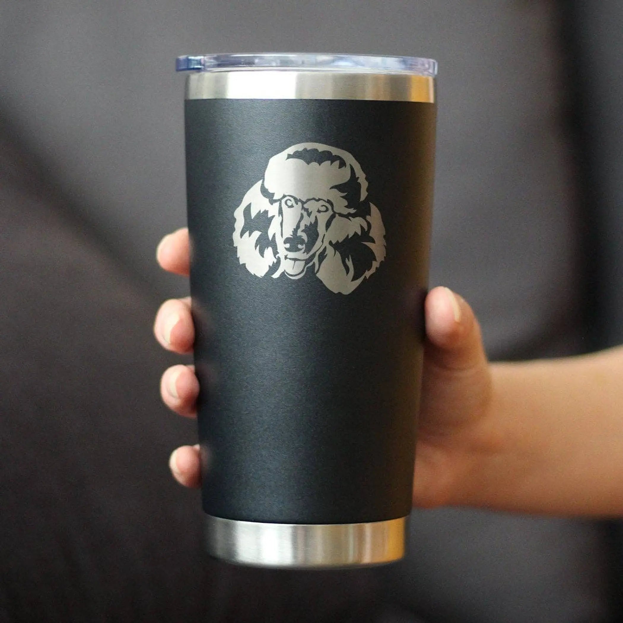 Poodle Happy Face Insulated Travel Tumbler - Dog Gifts Bevvee