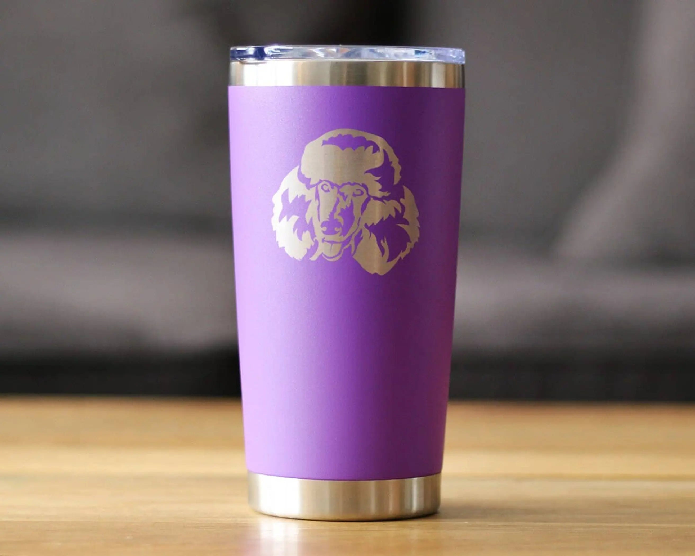 Poodle Happy Face Insulated Travel Tumbler - Dog Gifts Bevvee