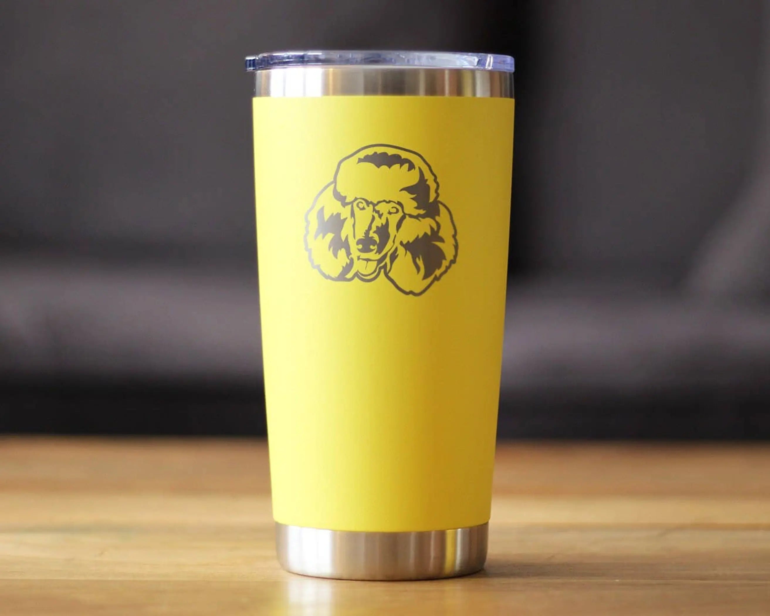 Poodle Happy Face Insulated Travel Tumbler - Dog Gifts Bevvee