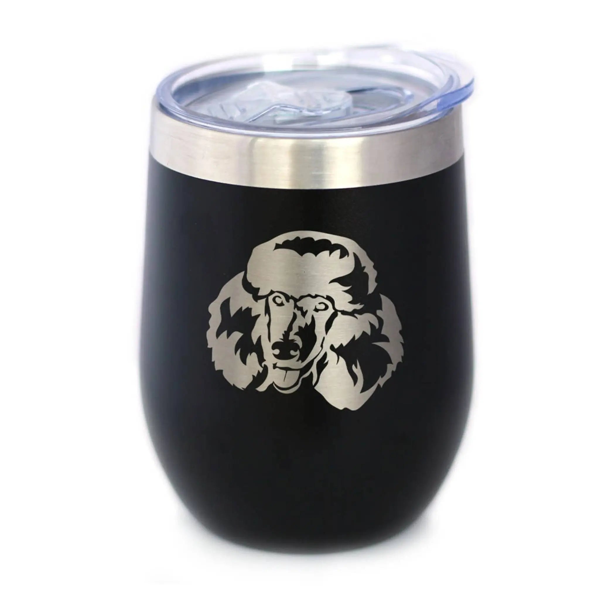 Poodle Happy Face Insulated Wine Tumbler - Poodle Dog Gifts Bevvee