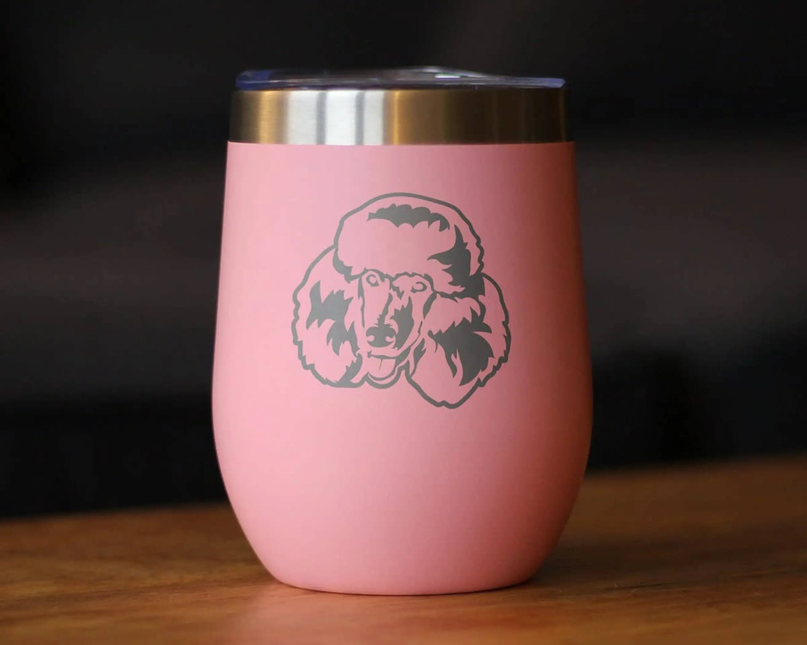 Poodle Happy Face Insulated Wine Tumbler - Poodle Dog Gifts Bevvee