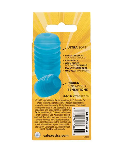 Pop Sock Ribbed Masturbator California Exotic Novelties