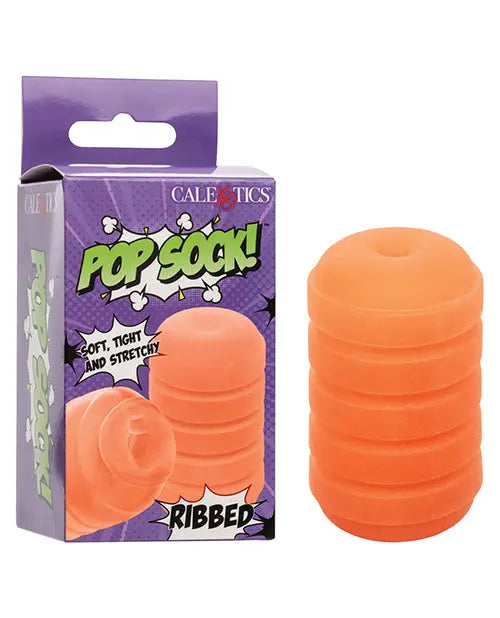 Pop Sock Ribbed Masturbator California Exotic Novelties