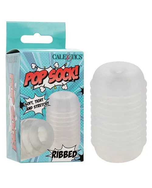 Pop Sock Ribbed Masturbator California Exotic Novelties