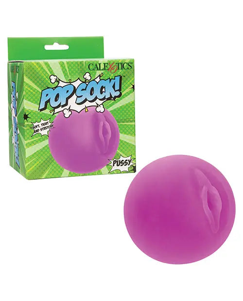 Pop Sock! Pussy Ball Masturbator - Purple California Exotic Novelties