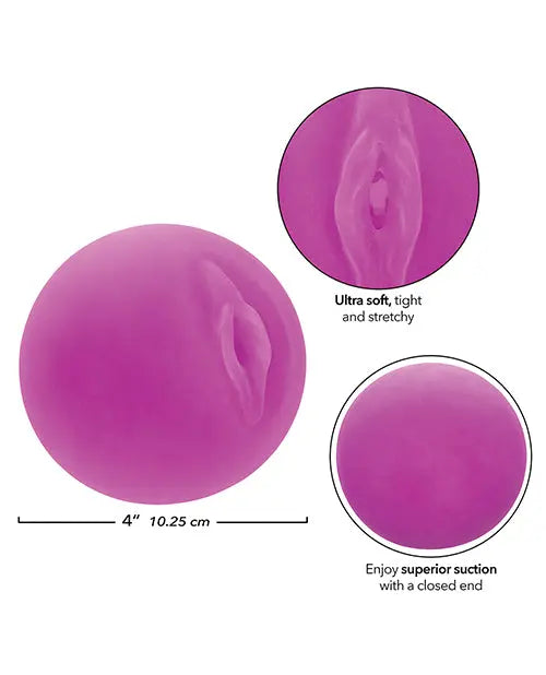 Pop Sock! Pussy Ball Masturbator - Purple California Exotic Novelties