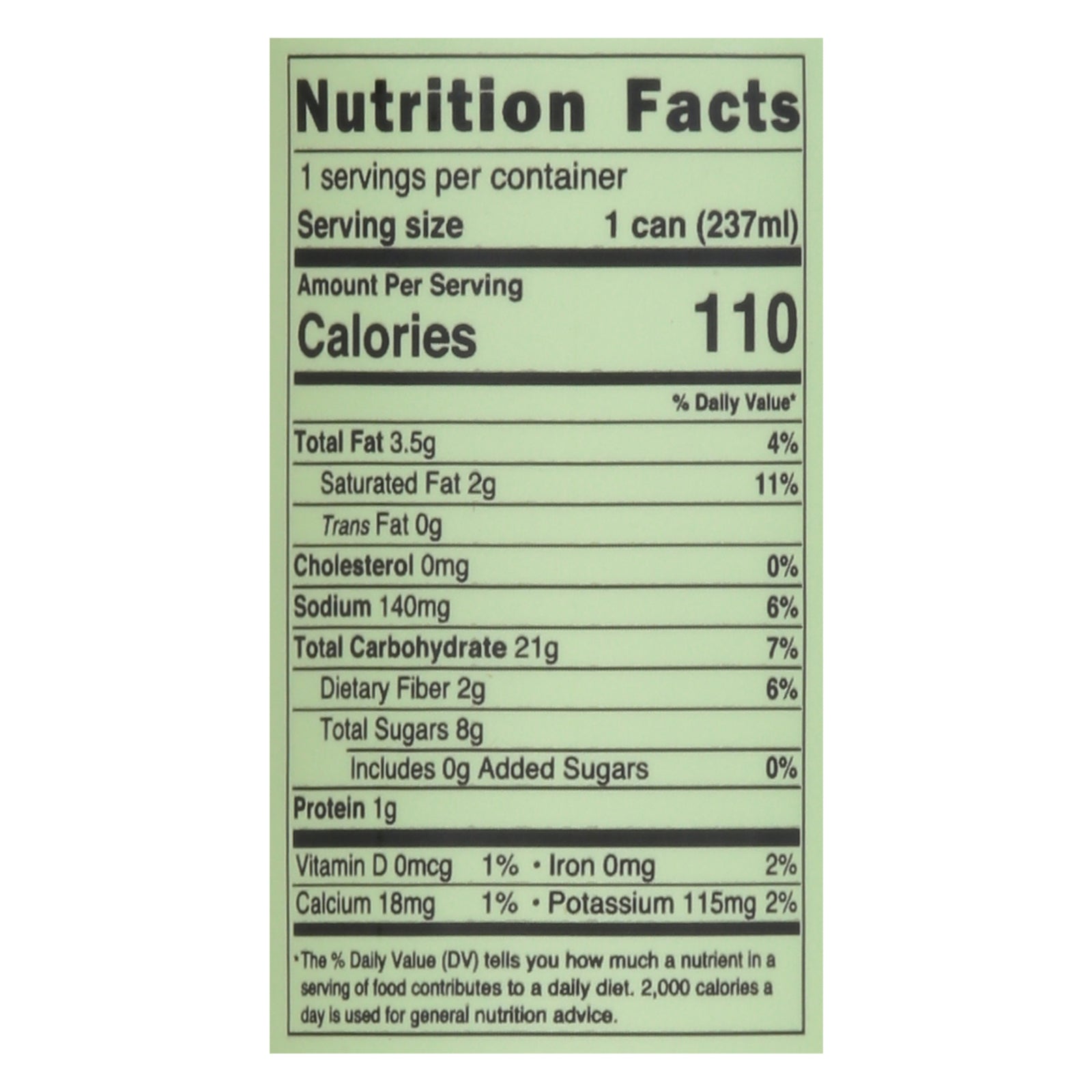 Pop & Bottle - Grn/tea Matcha Latte - Case Of 12-8 Fz Pop & Bottle