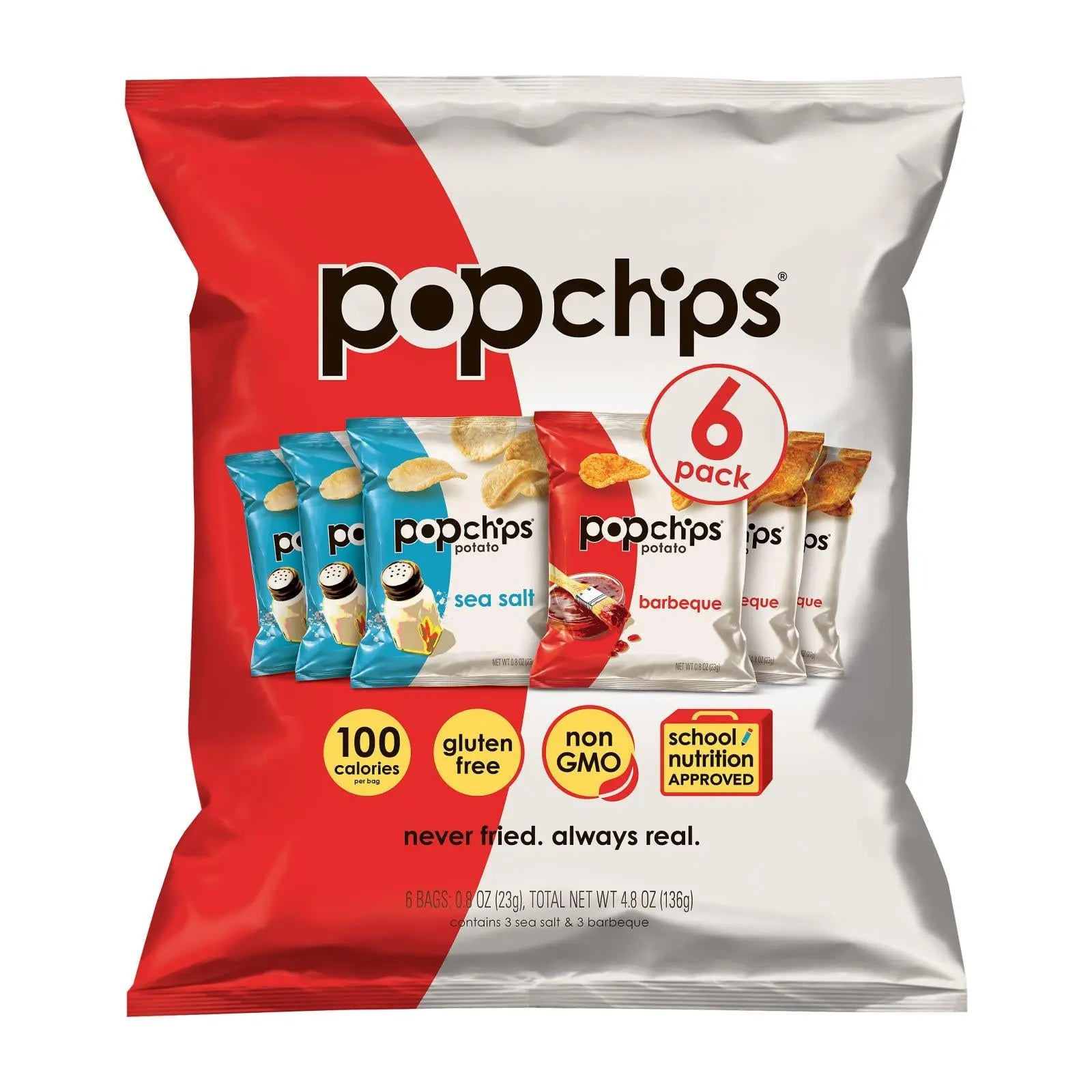Popchips Potato Chip - Case Of 12 - 4.8 Oz. popchips®