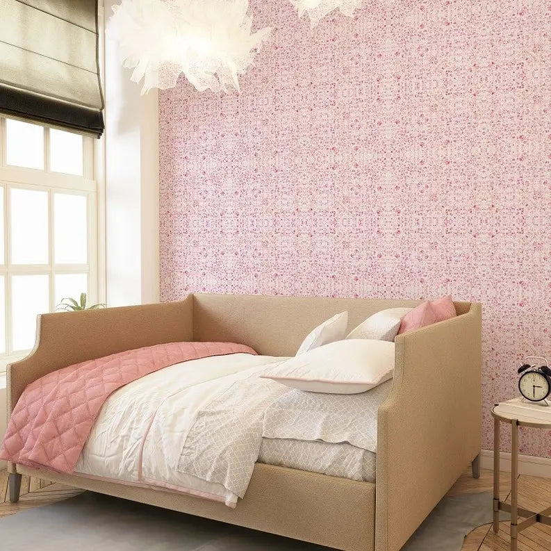 Poppies' French Country Floral Peel & Stick Wallpaper SBC-LTD