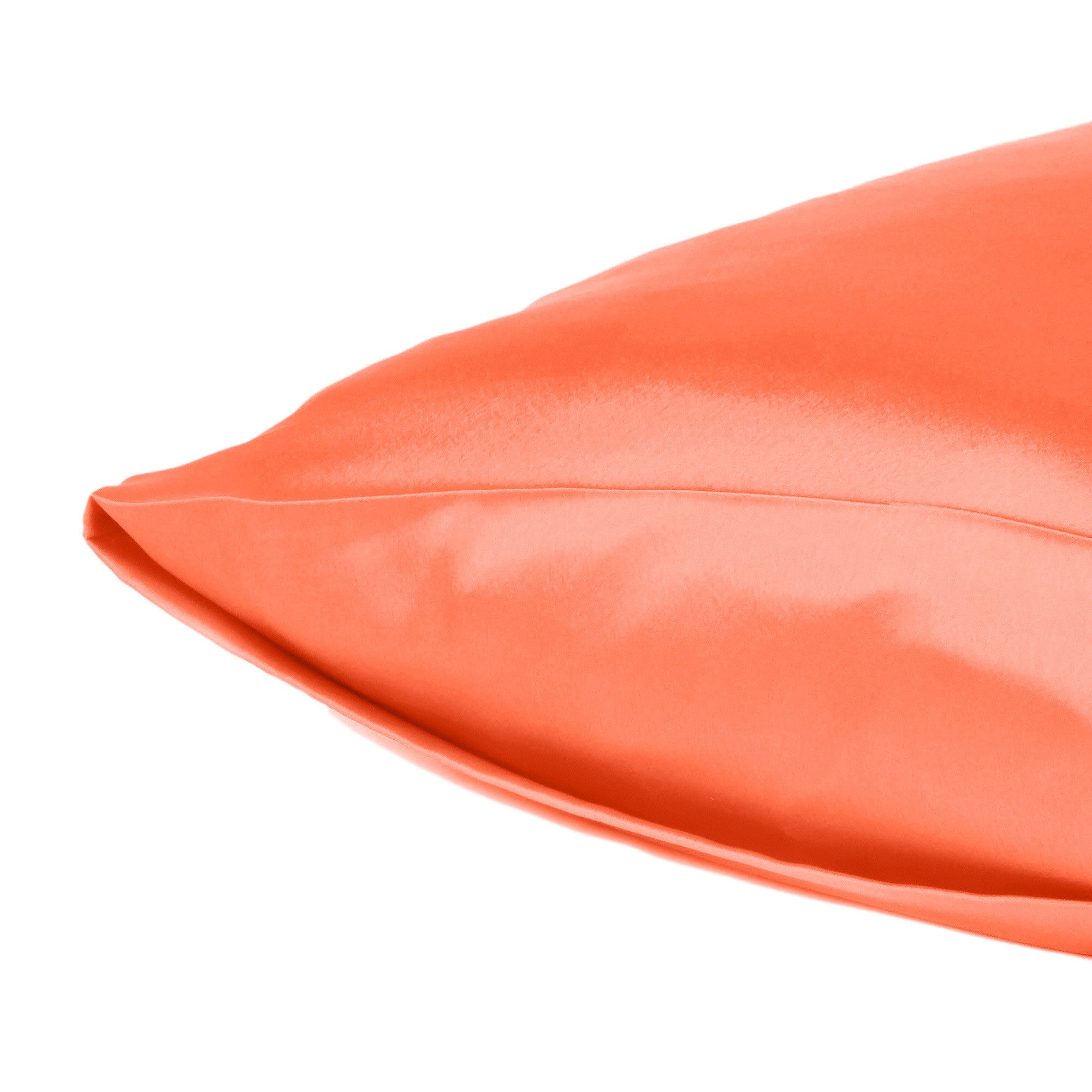 Poppy Dreamy Set Of 2 Silky Satin Standard Pillowcases Homeroots Bed & Bath