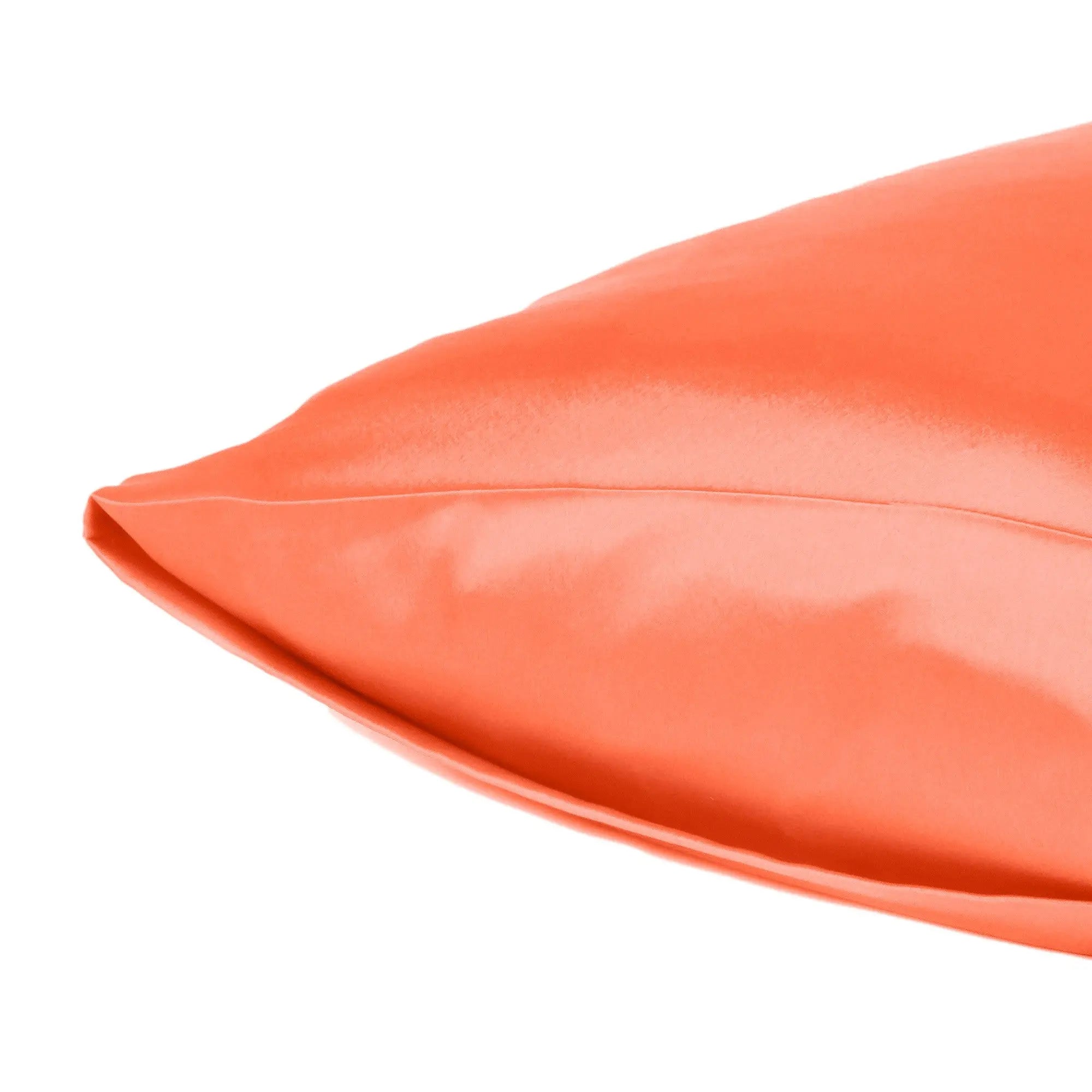 Poppy Dreamy Set Of 2 Silky Satin Standard Pillowcases Homeroots Bed & Bath