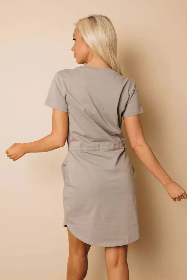 Porter Drawstring Mini Dress Stay Warm in Style