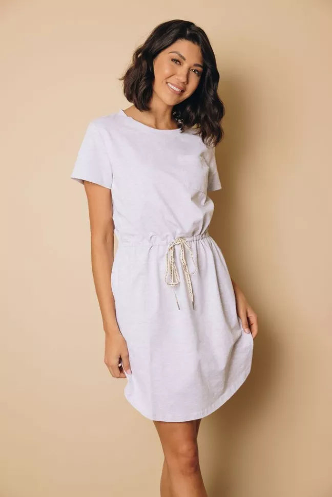 Porter Drawstring Mini Dress Stay Warm in Style