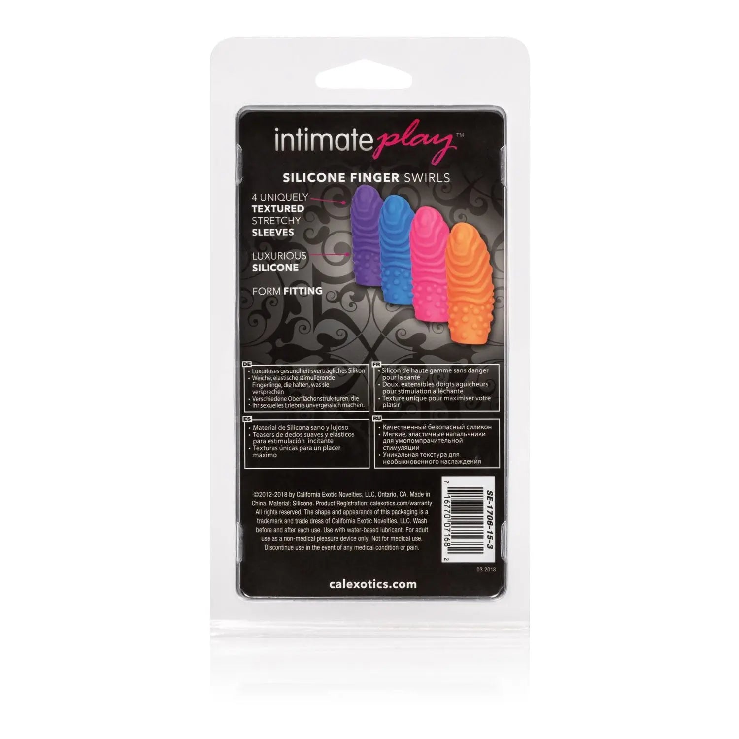 Posh Silicone Finger Teasers Swirl California Exotic Novelties