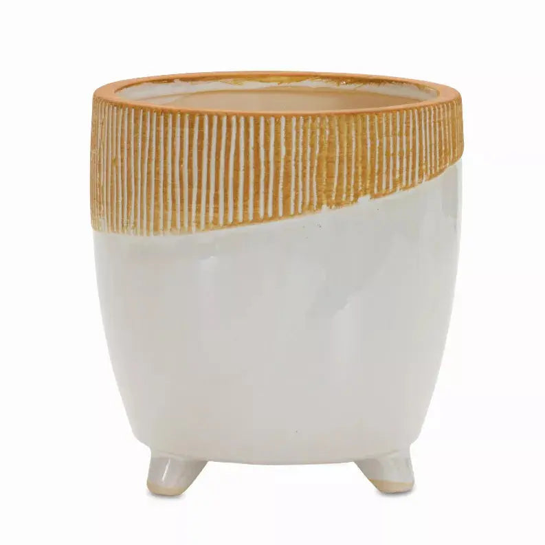 Pot w/Legs 7"H Terra Cotta Melrose Intl.