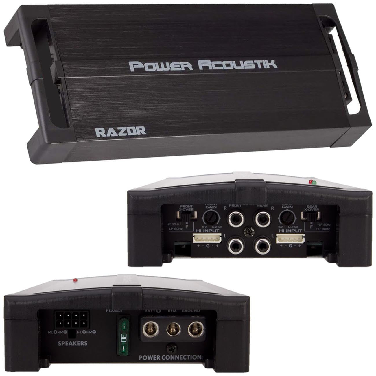 Power Acoustik Compact 4 Channel Amplifier - 600w Rms/1200w Max Power Acoustik