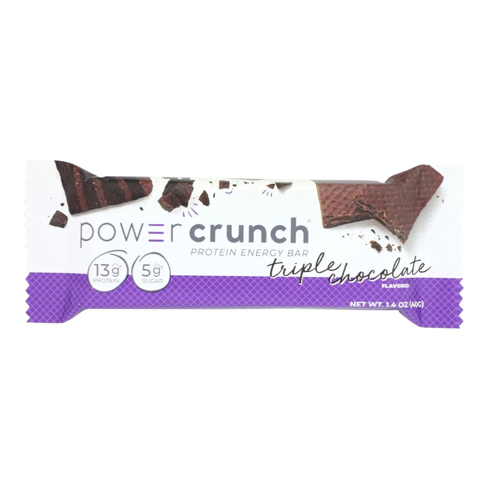 Power Crunch Bar - Triple Chocolate - Case Of 12 - 1.4 Oz Power Crunch