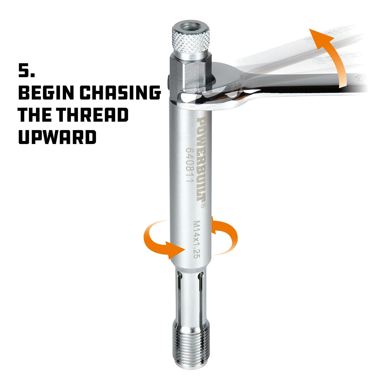 Powerbuilt 14mm Back Tap Thread Repair Tool POWERBUILT