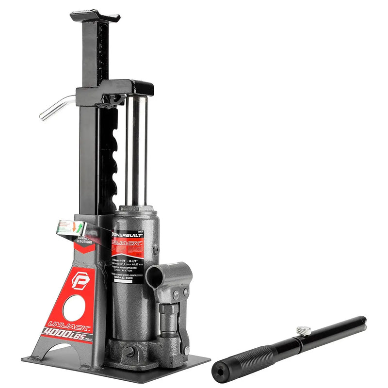 Powerbuilt 2-ton Unijack Combination Hydraulic Bottle Jack & Jackstand In One POWERBUILT