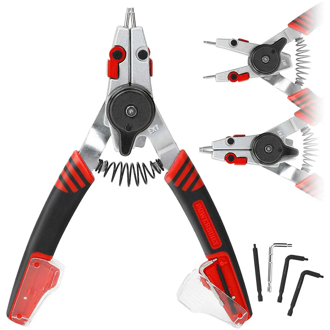 Powerbuilt Combination Switch Internal/external Snap Ring Pliers POWERBUILT