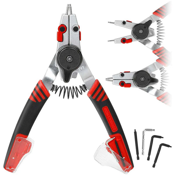 Powerbuilt Combination Switch Internal/external Snap Ring Pliers POWERBUILT