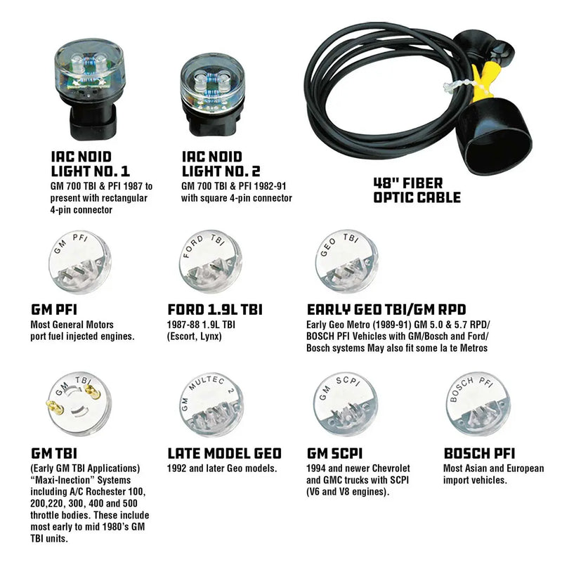 Powerbuilt Deluxe Fuel Injection Test Noid Light Kit POWERBUILT